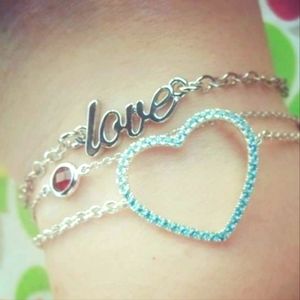 Lia Sophia silver "Love Ya" bracelet